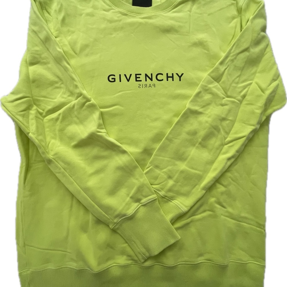 Givenchy Men's Neon Green Crewneck Sweater